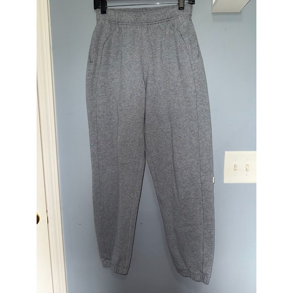 Women's Lululemon Scuba Mid-Rise Heathered Grey Joggers | Size XS | Loungewear
